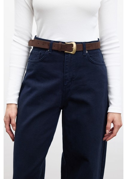 Gabardin Baggy Pantolon Lacivert modelleri