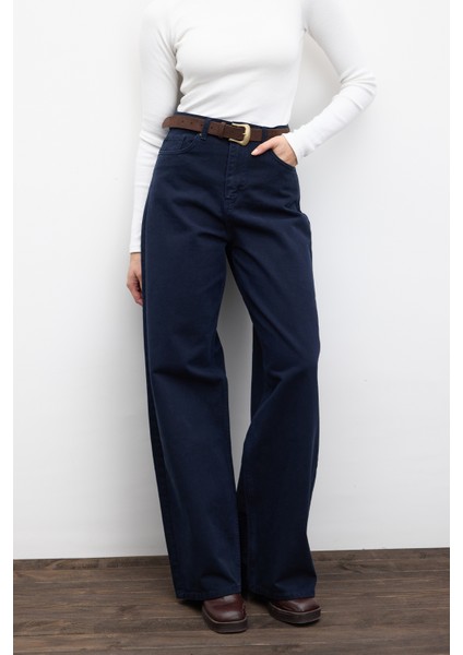 Gabardin Baggy Pantolon Lacivert indirimleri