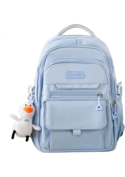 Mkjınmeı Düz Renk, Büyük Kapasiteli Sırt Çantası (Yurt Dışından)