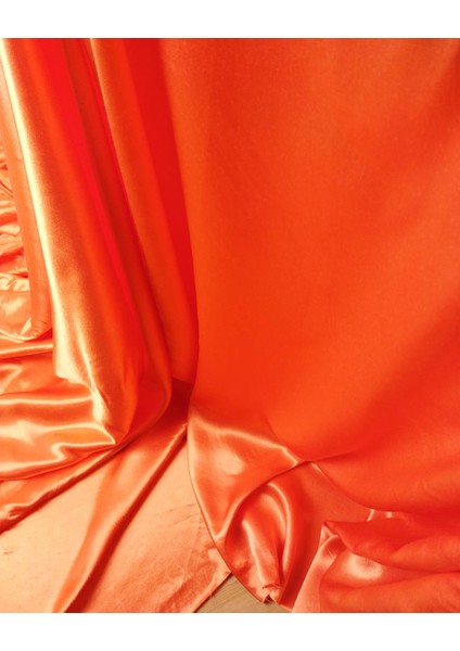 Rayon Viskon Saten Turuncu Renkte 150 x 265 cm fiyatları