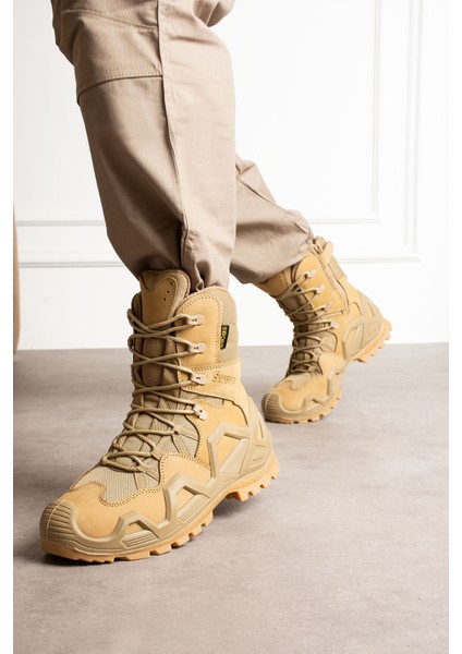 SS602 Su Geçirmez Fermuarlı/bağcıklı Tactical/outdoor Unisex Kışlık Askeri Uzun Bej Çöl Botu modelleri