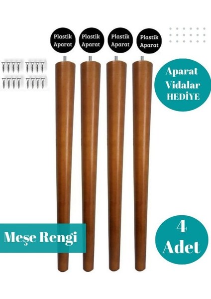 40CM 5lik Meşe Konik Ayak