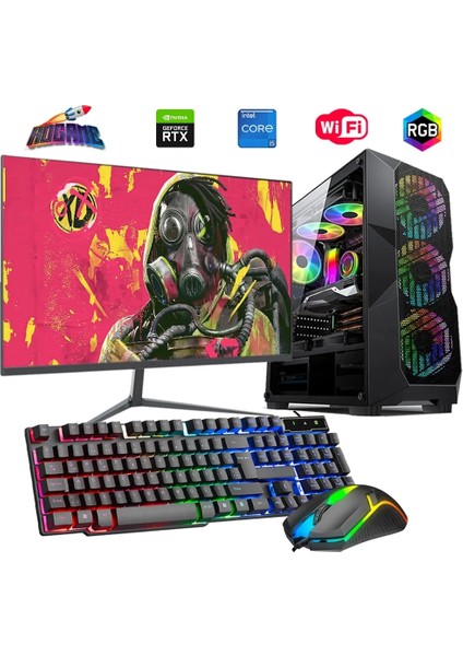 I5 14400F 32GB Ddr4 1tb M2 6gb RTX3050 27" 165Hz Mon. Oyun Bilgisayarı