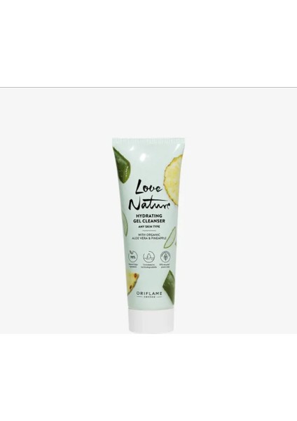 Love Nature Organik Aloe Vera ve Ananaslı Nemlendirici Temizleme Jeli