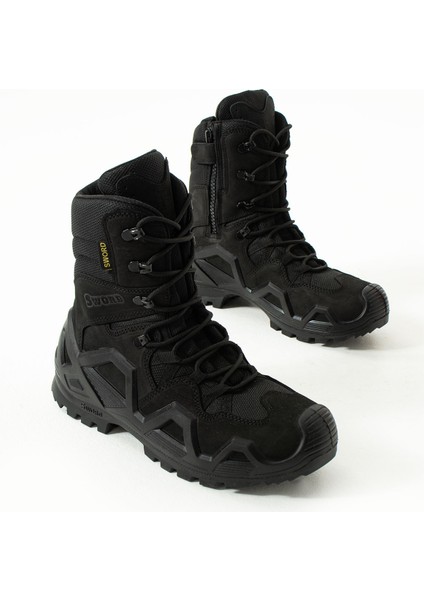 SS602 Su Geçirmez Fermuarlı/bağcıklı Tactical/outdoor Unisex Kışlık Askeri Uzun Siyah Çöl Botu modelleri