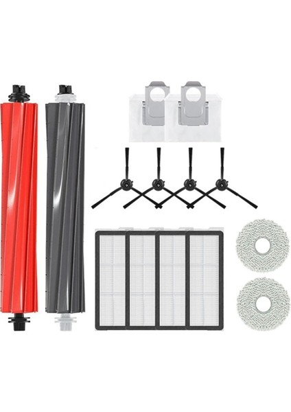 Roborock P10S Pro Robot için Vakum Süpürge Ana Yan Fırça Hepa Filtre Mop Bez Toz Torbaları Aksesuarlar (Yurt Dışından)