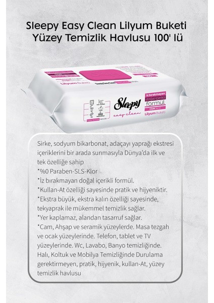 Lilyum ve Orkide Katkılı 100'LÜ, Yağ Çözücü 30'lu Temizlik Havlusu ve Rosie Hediye fiyatları