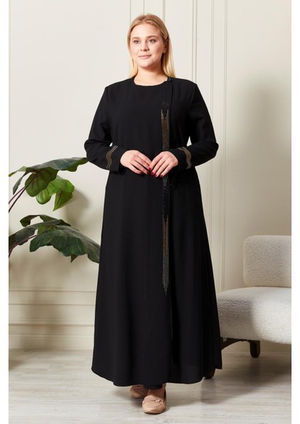 Kadın Büyük Beden Etamin Abaya Ferace fırsatları
