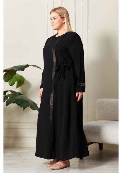 Kadın Büyük Beden Etamin Abaya Ferace indirimleri