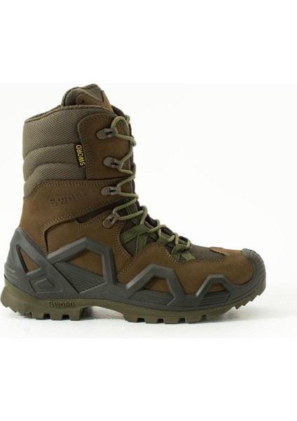 SS602 Su Geçirmez Fermuarlı/bağcıklı Tactical/outdoor Unisex Kışlık Askeri Uzun Haki Çöl Botu fırsatları