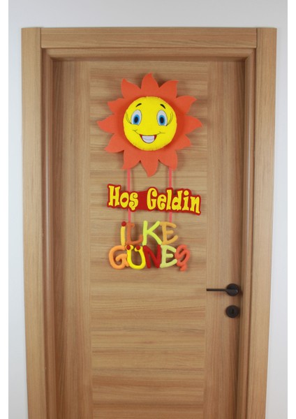 Ilke Güneş Isimli Hoşgeldin Güneş Bebek Kapı Süsü