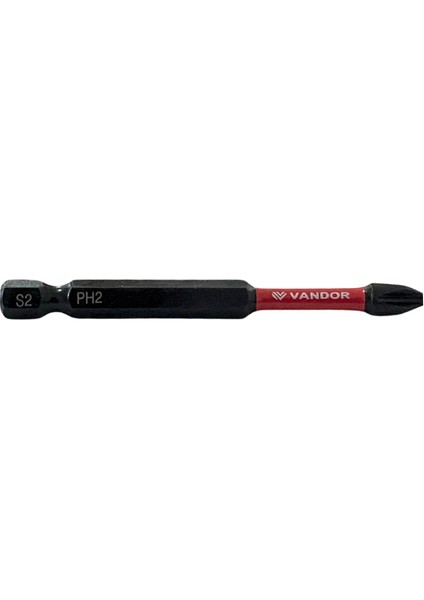 Vandor Bits Uç Matkap Ucu Tornavida Ucu Vidalama Ucu Impact Ph2-75 mm - 1 Adet