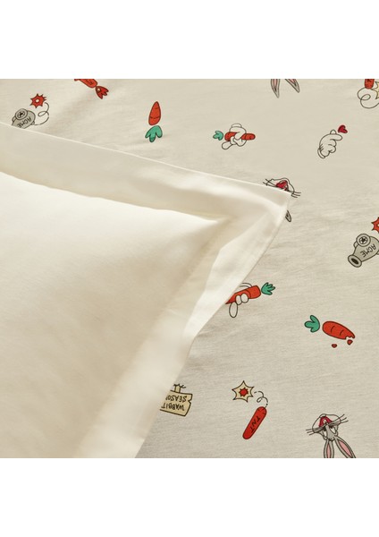 Karaca Home Looney Tunes Carrot Crazy Tek Kişilik Çarşaf Takımı fiyatları