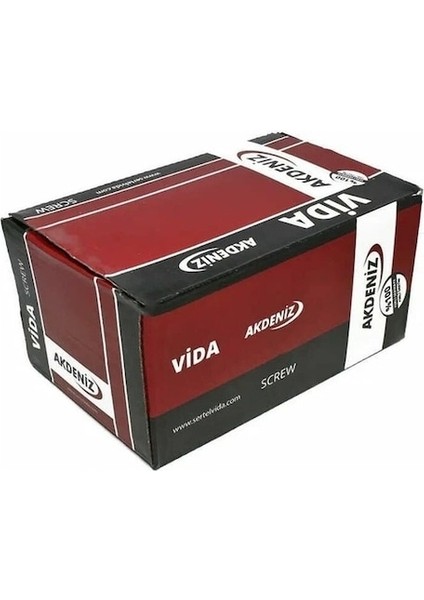 Sunta Vidası 6X80 Çinko 1 Paket 100 Adet