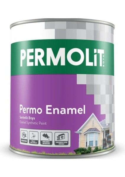 Permo Enamel Sentetik Yağlı Boya 0,75 L Kurşuni