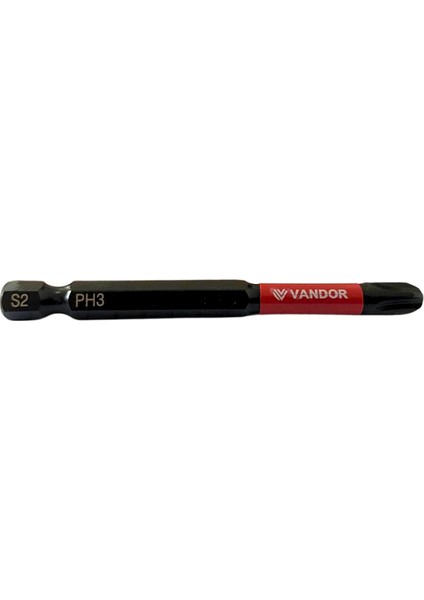 Vandor Bits Uç Matkap Ucu Tornavida Ucu Vidalama Ucu Impact Ph3-75 mm - 1 Adet