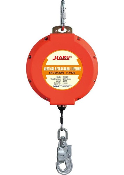 Düşüş Tutucu 20 m 4 mm halat HARU