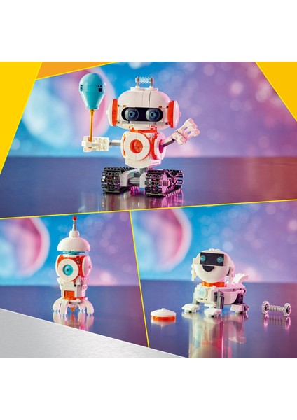 ® Creator 3’ü 1 Arada Uzay Robotu 31164 - 8 Yaş & Üzeri Çocuklar için Yaratıcı Oyuncak Yapım Seti (281 Parça)