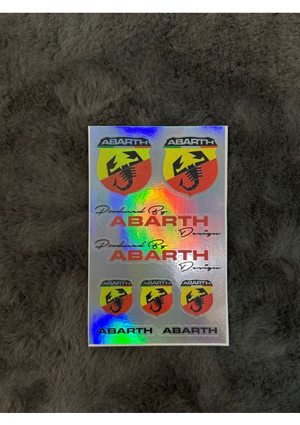 Abarth Hologram Sticker 6'lı Premium Paket