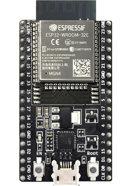 ESP32-DEVKITC-32E ESP32-WROOM-32E 4 MB Geliştirme Kartı
