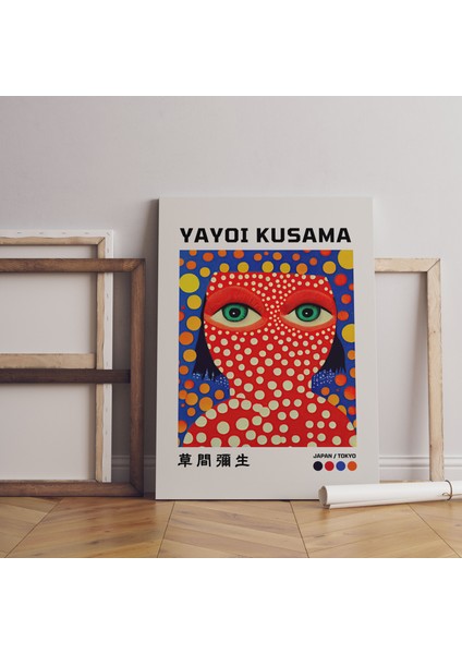 Sürreal Duvar Tablosu Yayoi Kusama Modern Sanatsal Tablo Kanvas Tablo Duvar Dekor