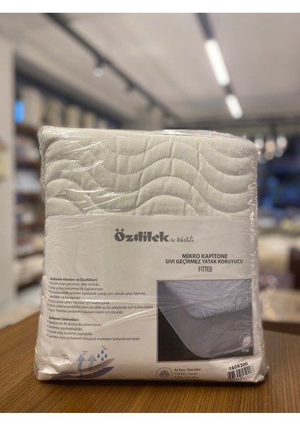 Alez Çift Kişilik Kapitone Sıvı Geçirmez Özdilek 160 x 200