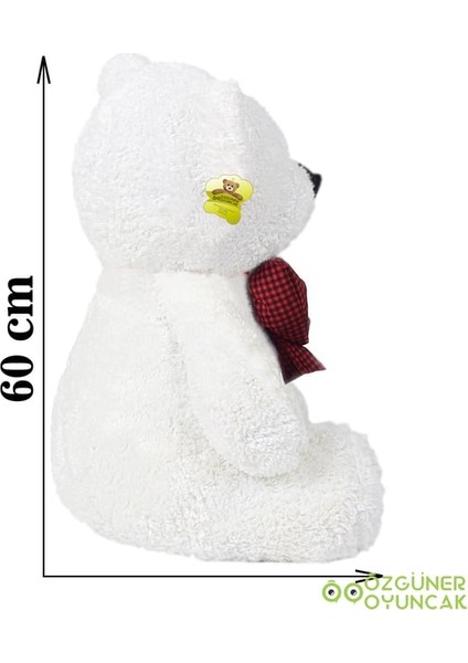 Ayıcı Oyuncak Oturan Peluş Ayıcık Papyonlu – Yumuşak ve Sevimli Hediyelik Ayı