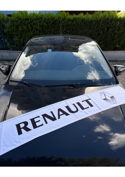 Renault Yazılı Torpido Havlusu Araba 150X35