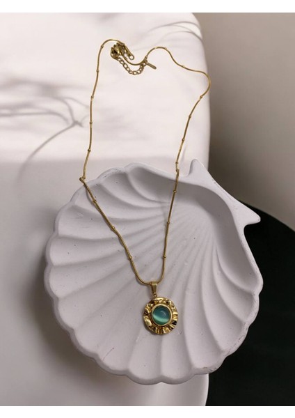 Çelik Vintage Taşlı Kadın Kolye fiyatları