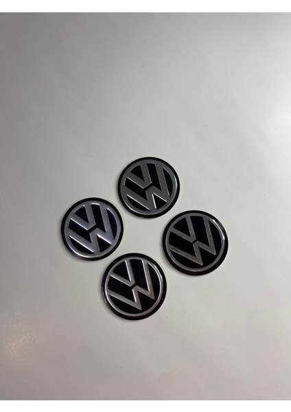 Volkswagen Yapıştırma Jant Göbek Stickerı 60MM