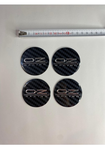 Racing Jant Logo Yapıştırma Etiket Amblem Karbon-Kırmızı 60MM fiyatları