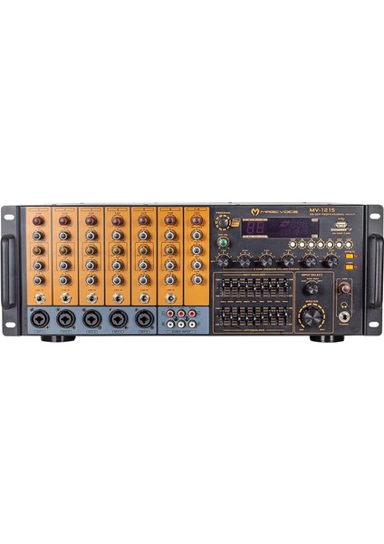 MV-1215 USB BT UK RMS200W MAX 1600W 6 ZON +99DSP+4-16 70 100 V TRAFOLU MIXER KÜP ANFİ