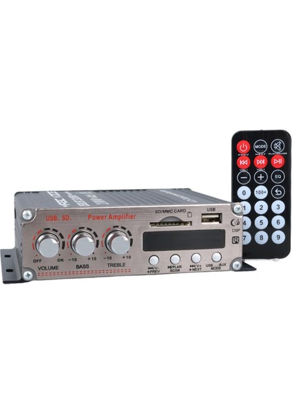 Magıcvoıce YW-281L 12 Volt 200 Watt Motosiklet Bluetooth Amfi Usb/sd 4 Kanal Pazarcı - Anfi (154X140X42MM)