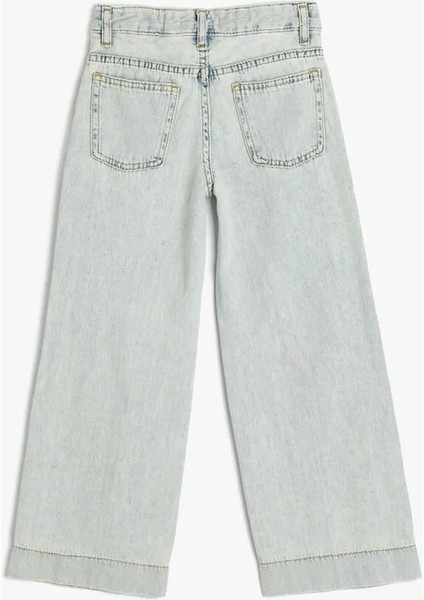 Açık Indigo Kız Çocuk Jean Pantolon 5SKG40059AD fiyatları