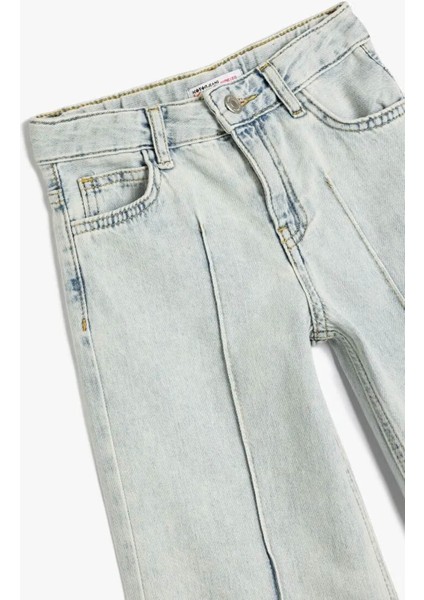 Açık Indigo Kız Çocuk Jean Pantolon 5SKG40059AD modelleri