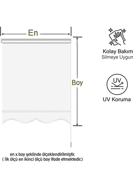 Dilimli Beyaz Güneşlik Stor Perde modelleri