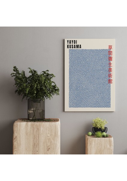 Minimalist Kanvas Tablo Sanatsal Dekoratif Duvar Tablosu Yayoi Kusama Tablo