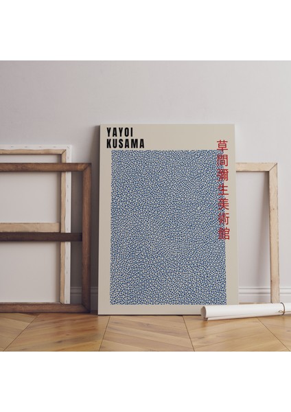 Minimalist Kanvas Tablo Sanatsal Dekoratif Duvar Tablosu Yayoi Kusama Tablo