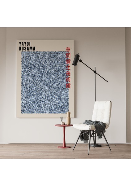 Minimalist Kanvas Tablo Sanatsal Dekoratif Duvar Tablosu Yayoi Kusama Tablo