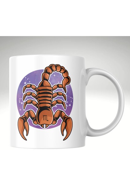 Akrep Burcu Baskı Kupa Bardak