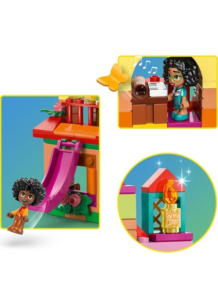 ® │ Disney Mini Enkanto Evi 43261 - 5 Yaş & Üzeri Çocuklar için Yaratıcı Oyuncak Yapım Seti (186 Parça)