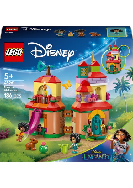® │ Disney Mini Enkanto Evi 43261 - 5 Yaş & Üzeri Çocuklar için Yaratıcı Oyuncak Yapım Seti (186 Parça)