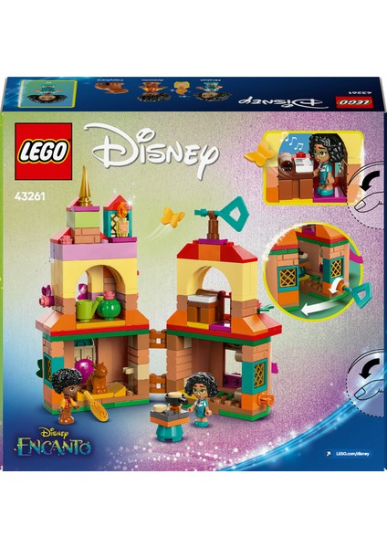 ® │ Disney Mini Enkanto Evi 43261 - 5 Yaş & Üzeri Çocuklar için Yaratıcı Oyuncak Yapım Seti (186 Parça)