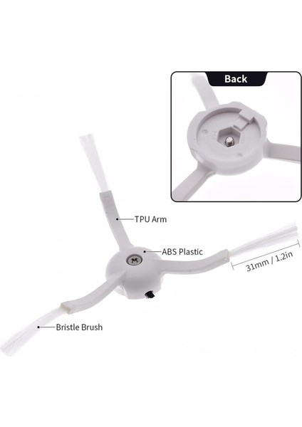 S8 Pro Ultra Temizleyici Ana Yan Fırça Filtresi Yedek Parçaları (Yurt Dışından) modelleri