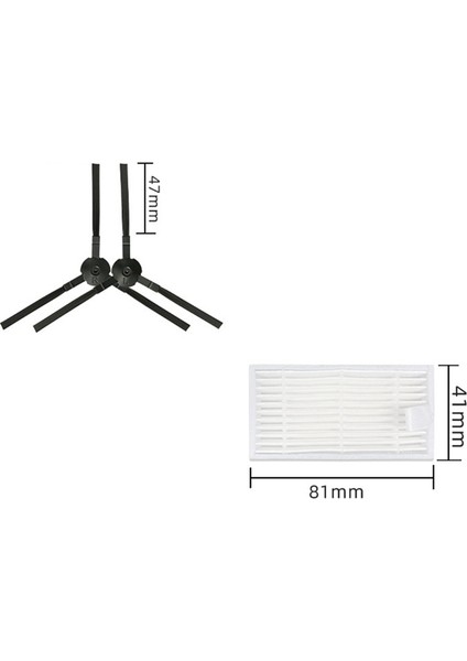 V5 V5S V3 V3S V5PRO Robot Için Birincil Yan Fırça Hepa Filtresi (Yurt Dışından)