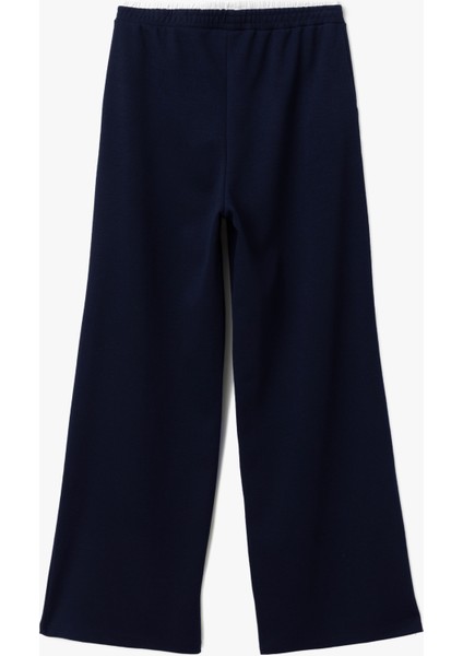 Viskon Karışımlı Çift Bel Detaylı Yan Cepli Bol Düz Paça Eşofman Altı fırsatları