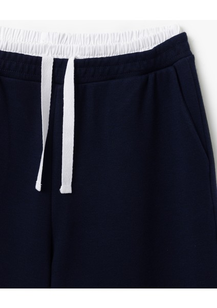 Viskon Karışımlı Çift Bel Detaylı Yan Cepli Bol Düz Paça Eşofman Altı indirimleri