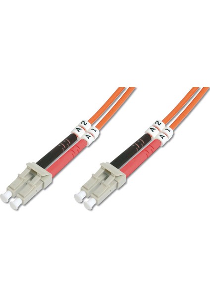 Digitus Lc-Lc Fiber Optik Patch Kablo, 10 Metre, Multimode, Duplex, 50/1 Dk-2533-10
