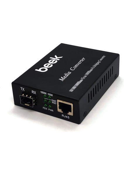 Gigabit Ethernet to Gigabit SFP Media Converter&lt;br&gt;Beek 10/100/1000Base-T to 1000Base-Fx Media Converter, GE SFP Slot