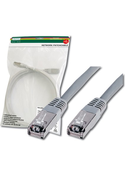 Digitus DK-1531-005 0.5 mt CAT5E AWG26 Gri S/ftp Patch Patch Cord Kablo